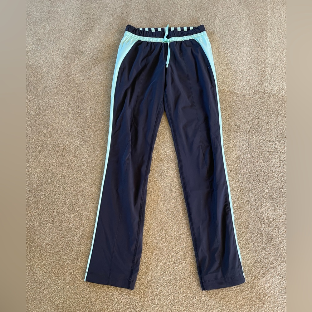 Lululemon black and green track pants